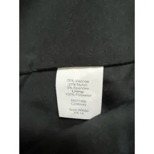 Madewell‎ Lauren Collarless Longline Blazer Jacket Black Minimalist Chic Size 4 thumbnail 6