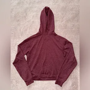 Lululemon Sweater Womens Red Lead The Pack Hoodie Rulu Fabric Run size‎ 4 thumbnail 4