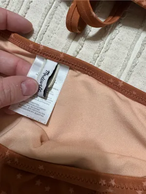 Madewell Rust Star Triangle Bikini Set thumbnail 6