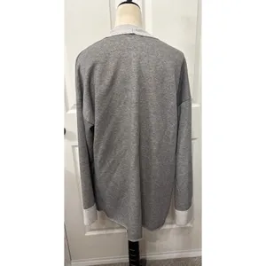 Cozy Casual Waterfall Drape Open Longline Cardigan, XL thumbnail 4