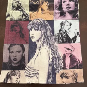 Taylor Swift Canvas Tote Bag Unisex Med Eras Tour Concert Merch Music Shopping thumbnail 3