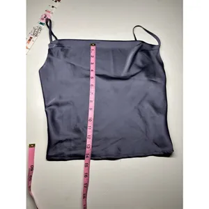 Dress Forum Navy Satin-Look Cami with Slim Straps thumbnail 4