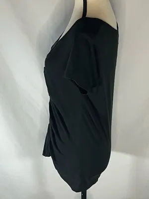 Harley Davidson Large Alefs Wichita KS Ruched Front Scoop Neck Women’s Shirt L thumbnail 3