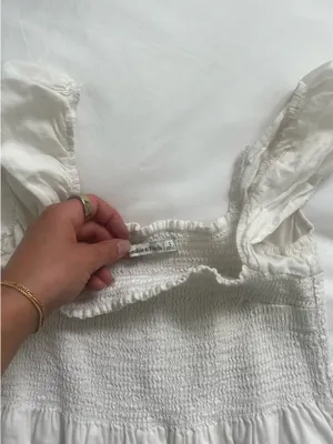Abercrombie Babydoll White Shirt thumbnail 3