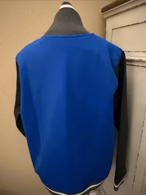 Nike Royal Blue and Black Women's Varsity Jacket thumbnail 4