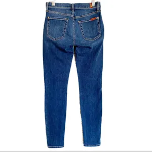 7 For All Mankind The Ankle Skinny Jeans Size 24 thumbnail 2
