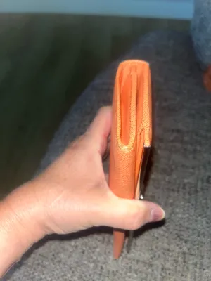 Salvatore Ferragamo Orange Leather Wallet thumbnail 11