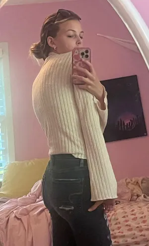 Mustard Seed Women's High Neck Knit Sweater thumbnail 1