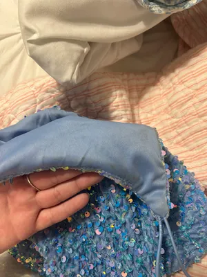 Midnight Doll Blue Mini Sequence Dress thumbnail 4