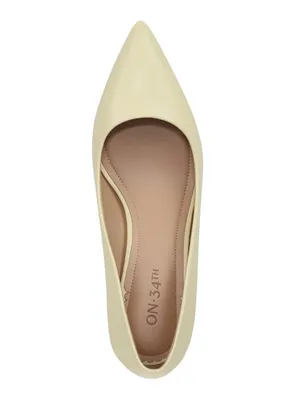 On 34th Womens Mariahh Pointed Closed Toe Stiletto Pump Heels Yellow 6.5M thumbnail 14