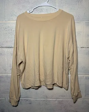 Lululemon oversized boxy crew sweater size 10 thumbnail 1