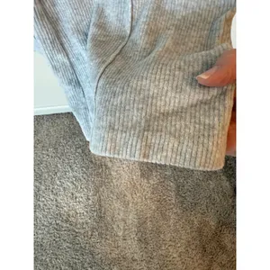 Aerie High Rise Pull On Sweatpants Gray Cotton Blend Women's Size Large thumbnail 3