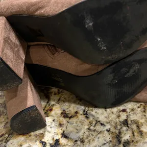 EGO Lace-Up Over-the-Knee Suede Boots in Brown size 4 great condition thumbnail 8
