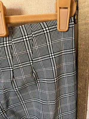 Time and Tru Black & White Plaid Slacks 16 thumbnail 11