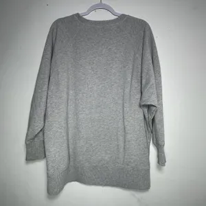 Aerie Womens Relaxed Raglan Sleeve Crewneck Sweatshirt Heather Grey Large‎ 8527 thumbnail 2