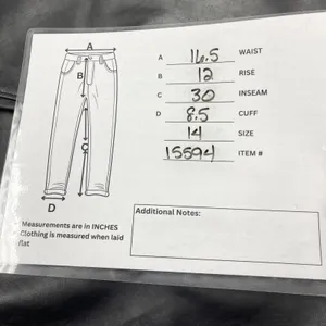 Old Navy OG Loose Faux Leather Pants Women 14 High Rise Straight Edgy Indie Moto thumbnail 13