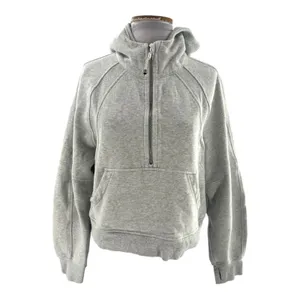 Lululemon‎ Scuba Oversized Half-Zip Hoodie M/L heathered gray thumbnail 3
