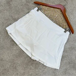 Lululemon Women’s Pace Rival Skirt Skort 4-way Stretch 15" Golf Run in White 6 thumbnail 5