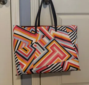 Tory Burch Colorful Tote Bag Purse thumbnail 3