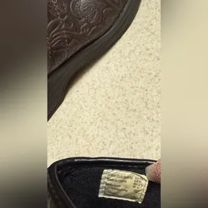 SafeT Step Slip Resistant Work Clogs | Embossed Brown Slip-On Shoes | Sz 5.5 thumbnail 6