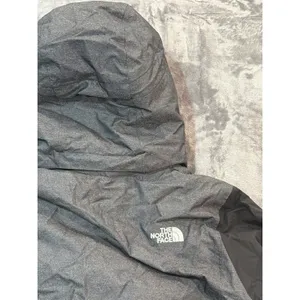 The North Face HyVent Jacket Womens Grey Black Hooded Waterproof Coat M thumbnail 4