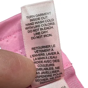 Juicy Couture Pink Silky Satin Logo Triangle Bralette Size S Bra Y2K Rave NEW thumbnail 8