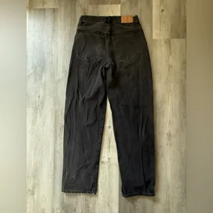 Madewell Low Slung Straight Jeans Black Button Fly 23 Waist thumbnail 6