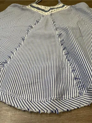 Altard State Flowy Striped Tank Top Size M Blue White Nautical Boho Summer thumbnail 9