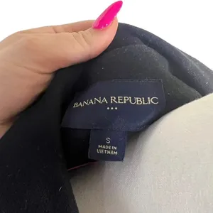Banana Republic Women's Black Overcoat Size Small 3/4 Sleeve‎ Mid-Length Elegant thumbnail 6