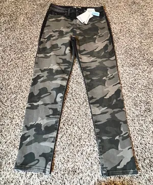 Random Acts of Kindness Women Super High Rise Camo Skinny Jean‎ Sz 3 NWT J22457A thumbnail 1