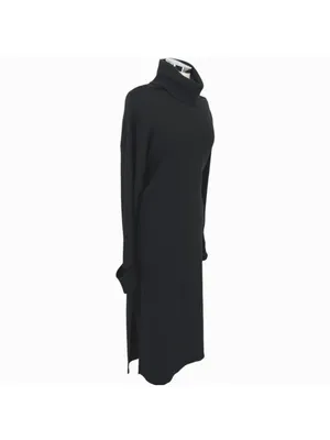 PAIGE Raundi Cutout Turtleneck Midi Sweater Dress Black Wool Blend Size XS NWOT thumbnail 11