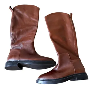 Steve Madden Gaige Brown Leather Tall Riding Boots Lug Sole Womens Size 6 thumbnail 2