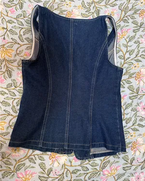 Denim Vest Blue thumbnail 5
