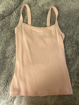 Pink Garage Ribbed Tank thumbnail 1