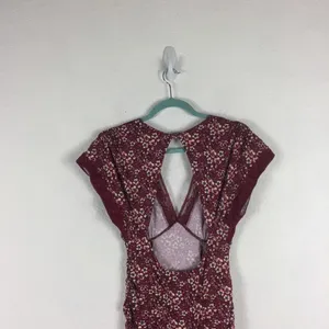 Free People Sweet Talker Lace Mini Dress Size XS Burgundy Floral 90s Grunge Boho thumbnail 14
