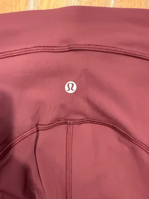 Lululemon Power Thru High-Rise Tight 28" Red Merlot Women's Size 6 Training Gym thumbnail 4