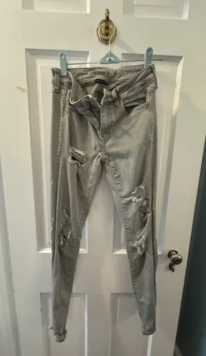 American Eagle Army Green Jeans thumbnail 3