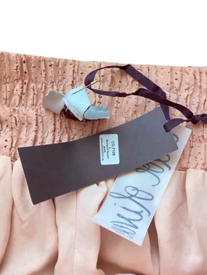 ANTHROPOLOGIE | Chloe Oliver Perforated Suede Shorts | Dark Peach | Size L thumbnail 9