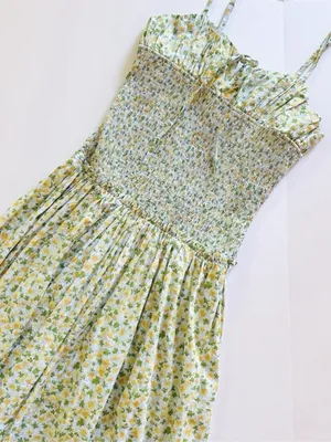 Free People Lavender Daze Days Midi Smocked Dress thumbnail 2