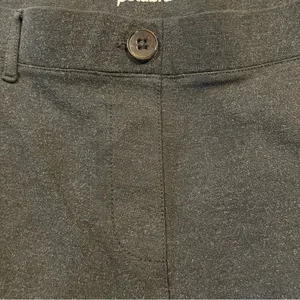Betabrand Classic Dress Pant Bootcut Pull On Yoga Pant in Charcoal Grey Medium thumbnail 5