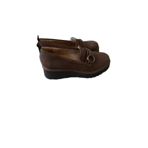 SOUL Naturalizer Women's Joyla Slip‎ On Wedge Loafer Buckle Brown Size 5 thumbnail 5