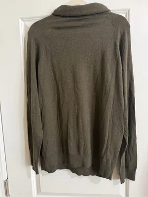 Express Camo Cowl Neck 100% Cotton Sweater NWT L thumbnail 4