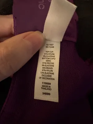 Unveiled Purple & Teal Bra 34DDD thumbnail 5