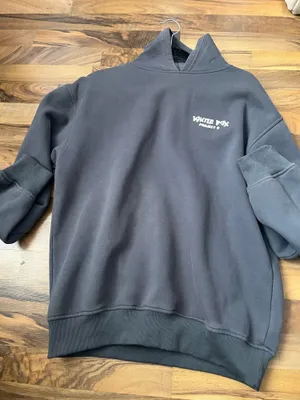 White fox gray hoodie thumbnail 1