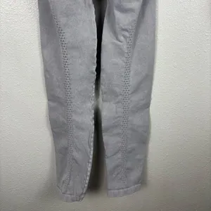 Free People Movement XS Good Karma Long Sleeve Long Sleeve Jumpsuit Ice‎ Grey thumbnail 5