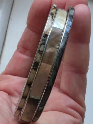 3 Boho Enameled Bangles Brown thumbnail 3