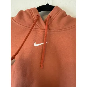 Nike Hoodie Center Logo Vintage Y2K Baggy Sun Faded Light Orange Size Small thumbnail 2