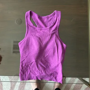 Lululemon PURPLE HIGH NECK EBB TO STREET TANK TOO CROPPED SIZE 4 thumbnail 2