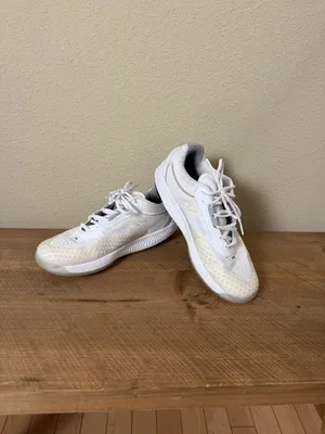 New Balance Women's FuelCell 996v6 court shoes in white & black Size 8 thumbnail 2