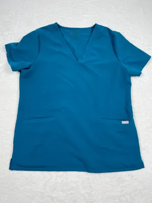 Figs Set Pacific Blue Casma Scrub Top Kade Cargo Pants Size L thumbnail 2